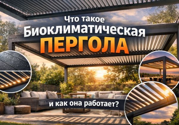Биоклиматическая пергола: что это и как работает